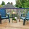 2PCS Round Coffee Table, Modern Accent Marble Coffee Tables for Living Room